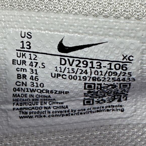 Nike Air Zoom GT Cut 3 Basketball Shoes Mens Size 13 Sail Smoke Grey DV2913-106 - Picture 8 of 8